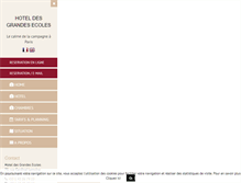 Tablet Screenshot of hotel-grandes-ecoles.com